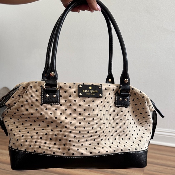 kate spade Handbags - Kade Spade Dr Bag Satchel cream polkadot bag